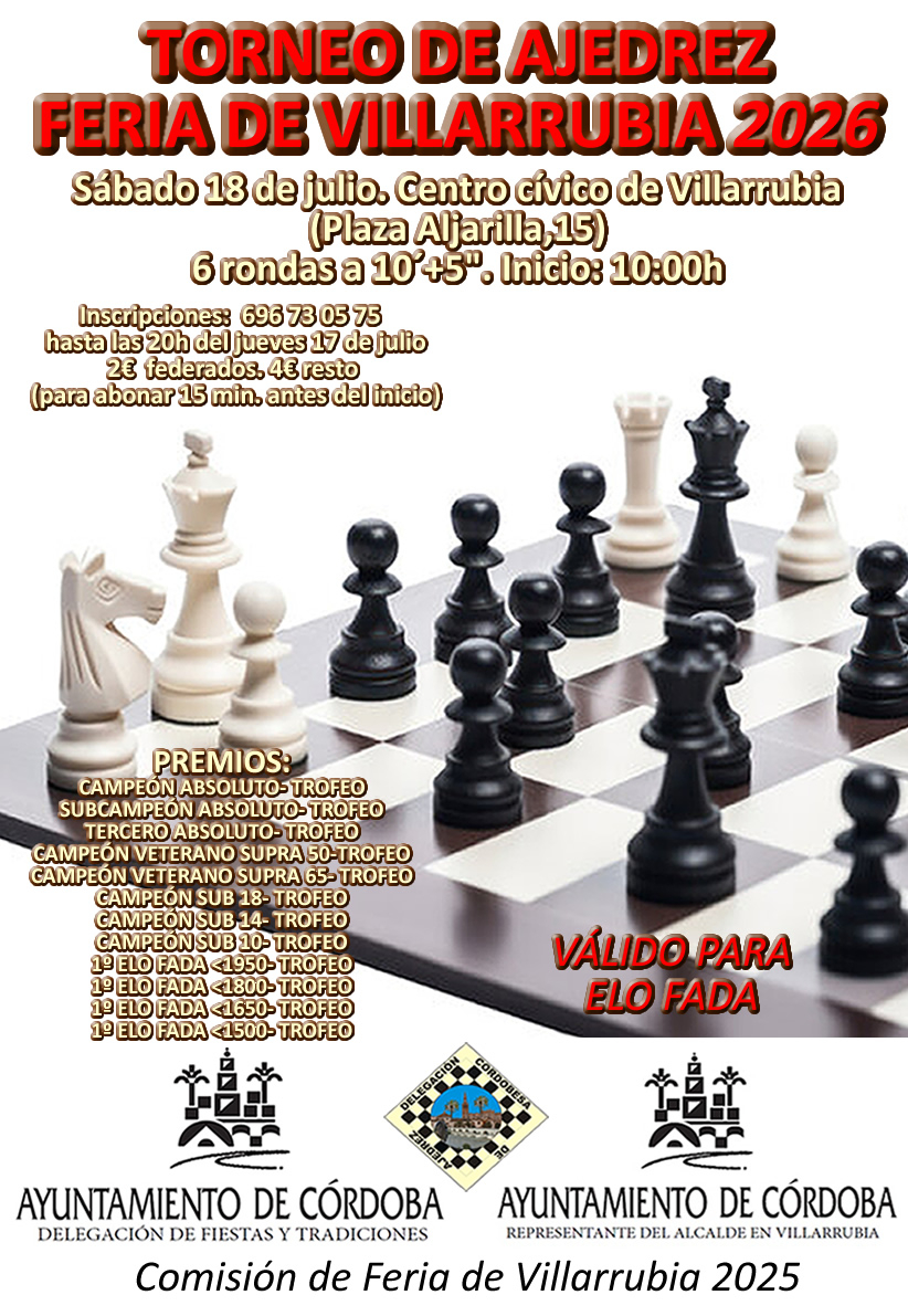 Torneo de Ajedrez Feria de Villarrubia 2026